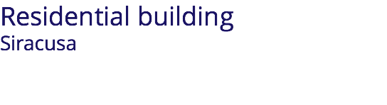Residential building Siracusa