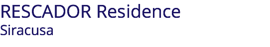 RESCADOR Residence Siracusa