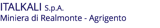 ITALKALI S.p.A. Miniera di Realmonte - Agrigento
